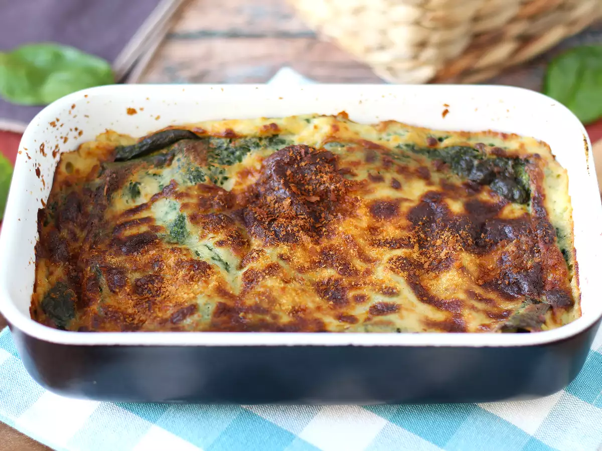 Lasanha vegetariana com espinafre e tofu na Air Fryer - foto 3