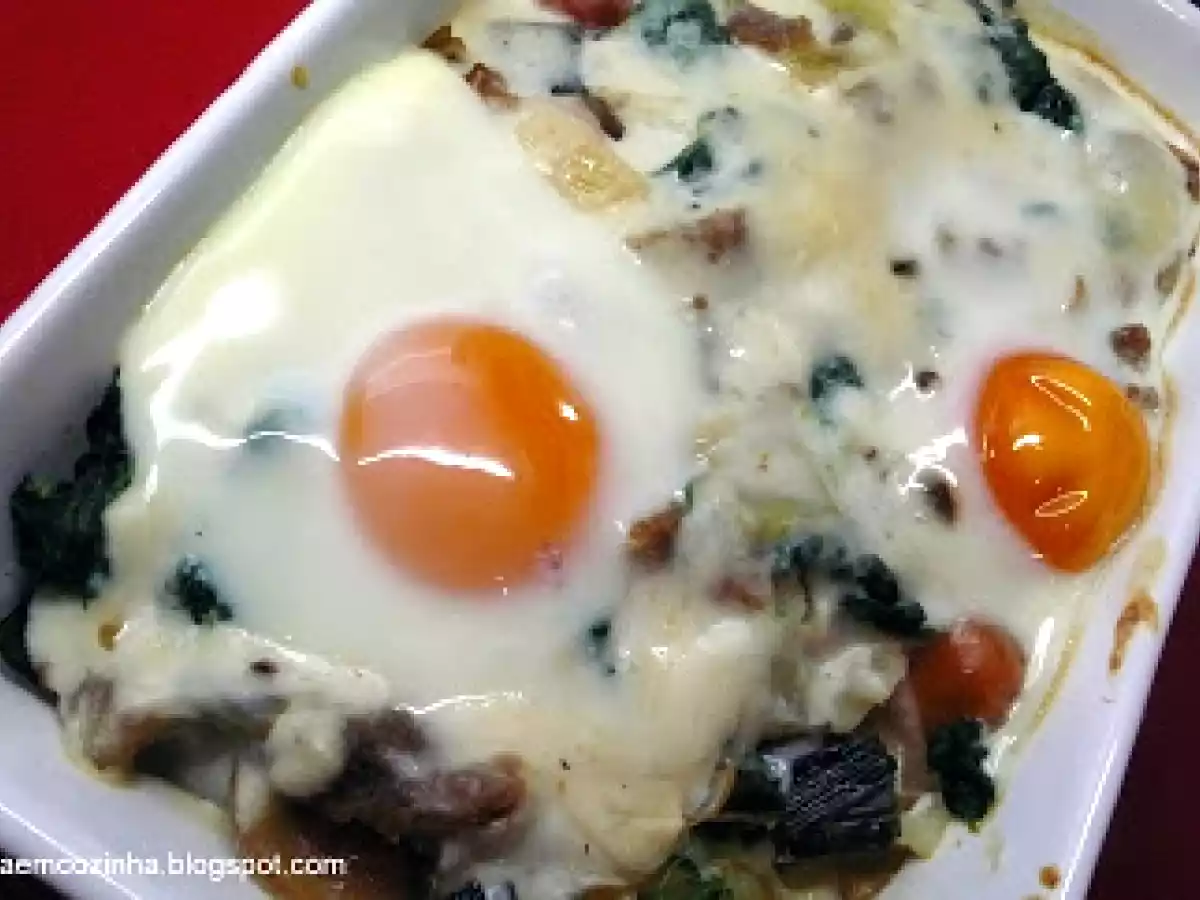 Legumes ao forno com ovo