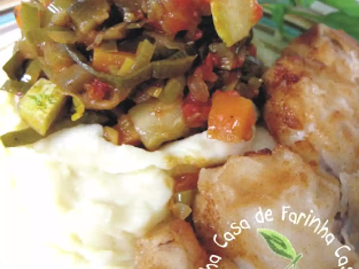 Legumes em cama de purê de Batata Doce - foto 2