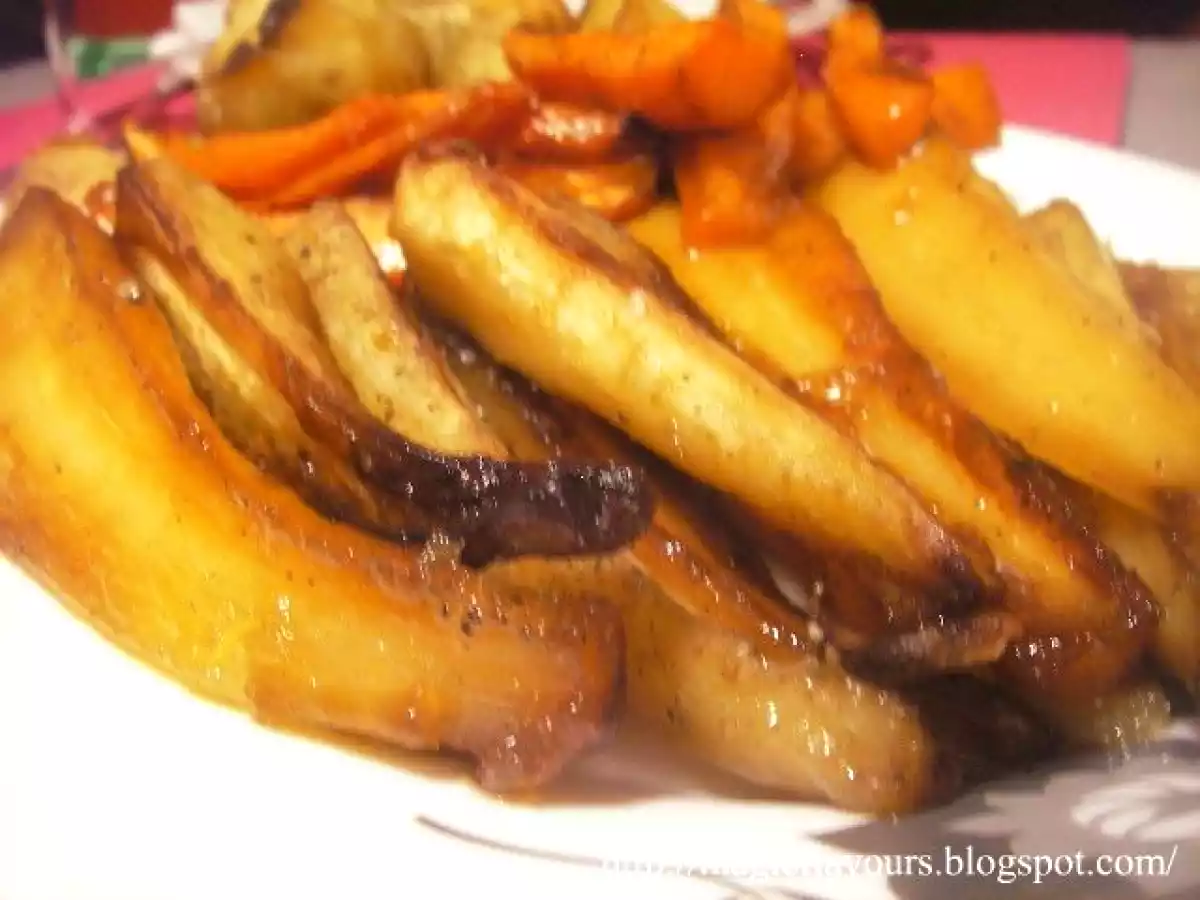 Legumes no forno com mel