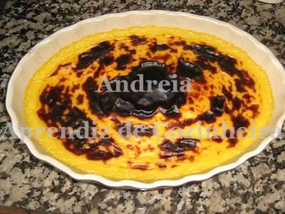 Leite Creme queimado no forno