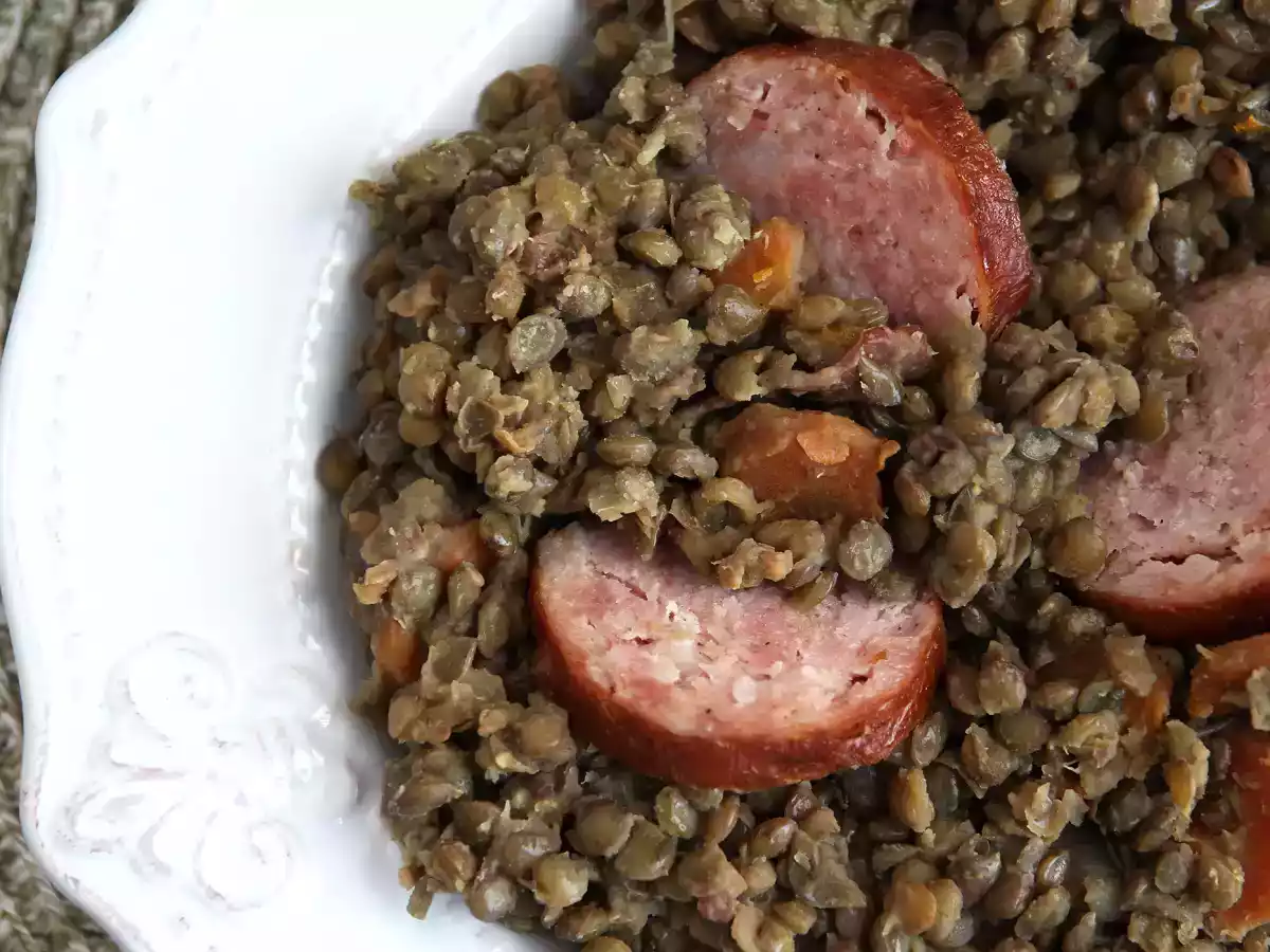 Lentilha com salsicha defumada - foto 3