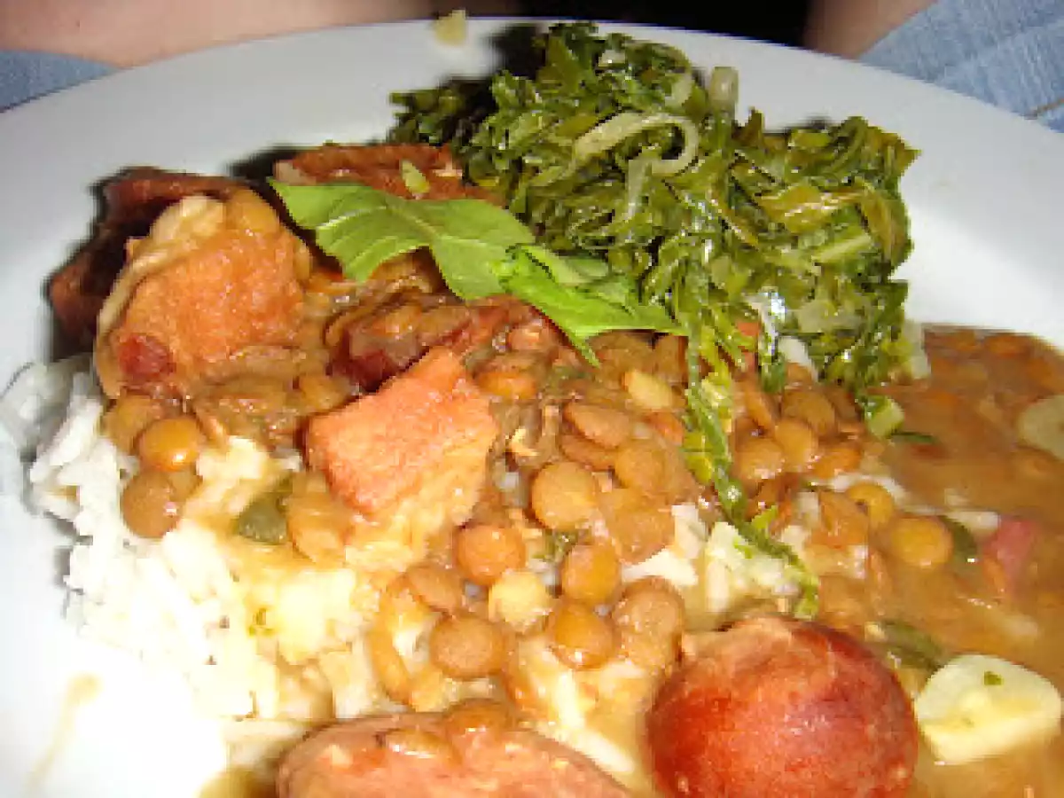 Lentilhas com bacon e calabresa - foto 4