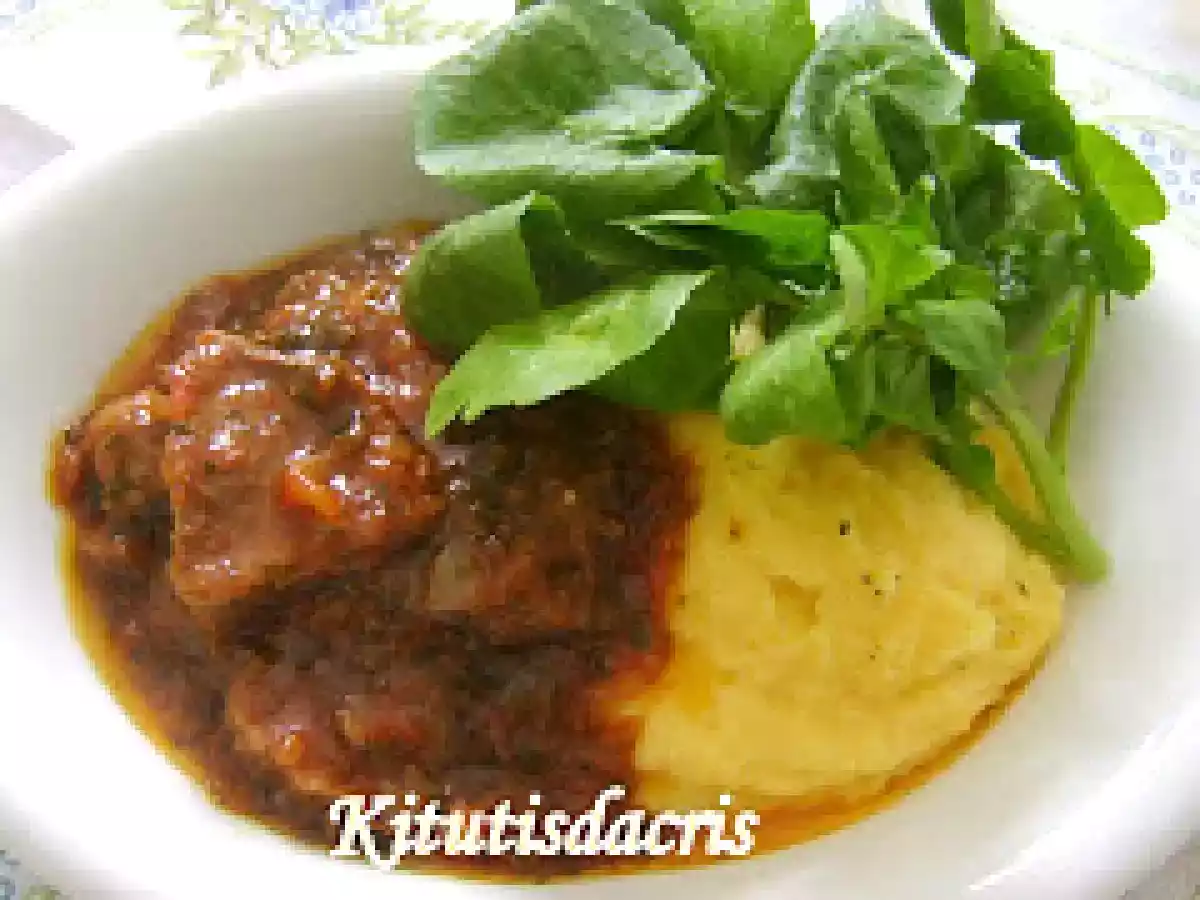 Língua de Boi com Polenta
