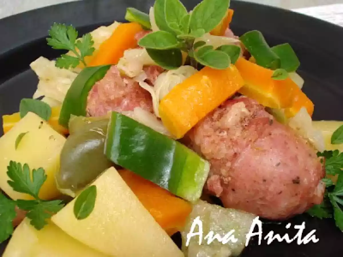 Linguiça com Batatas na Panela de Pressão