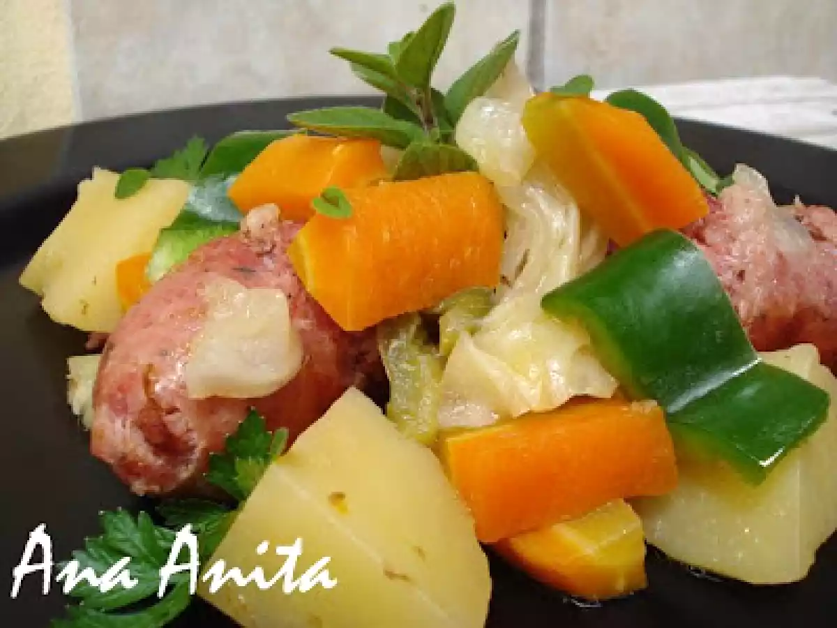 Linguiça com Batatas na Panela de Pressão - foto 2