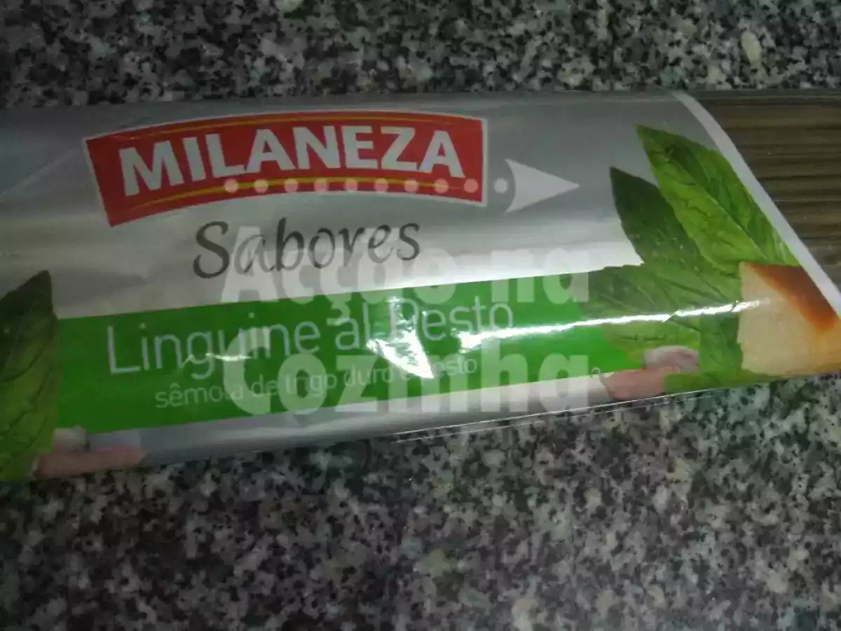 Linguini al pesto com couve e salsichas - foto 2