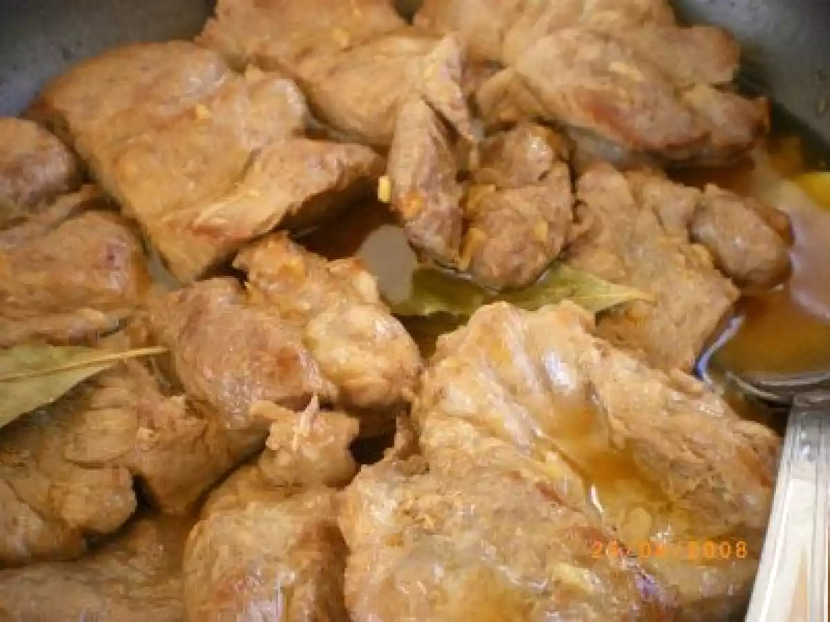 Lombinhos de porco com cerveja