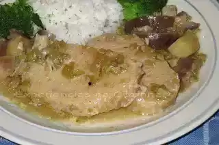 Lombo com beringela