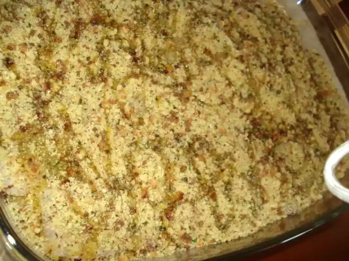 LOMBO DE PERCA NO FORNO, ENRIQUECIDO DE CAMARÃO E COBERTO COM CROSTA DE BROA AROMATIZADA. - foto 9