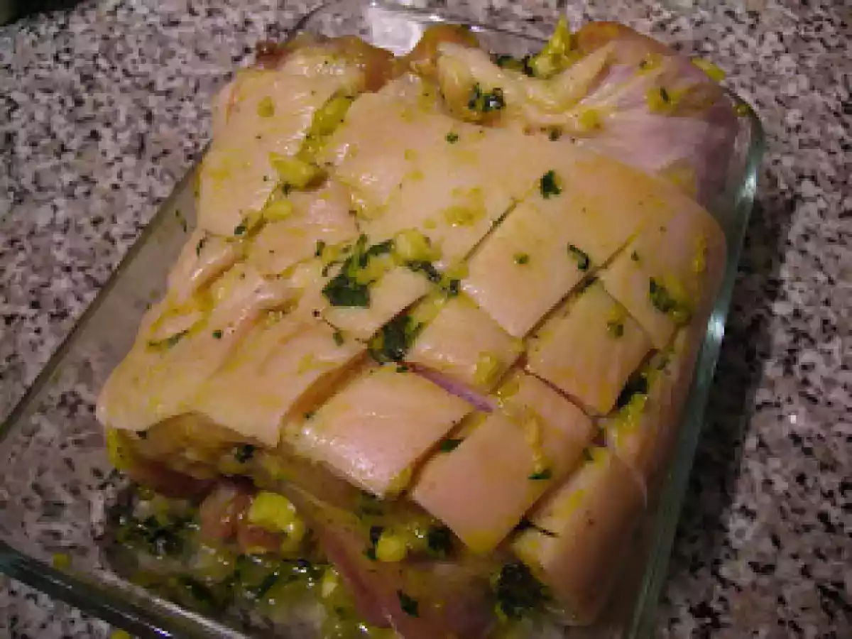 Lombo de Porco Assado no Forno com Batatas Assadas Recheadas e Milho Doce - foto 4