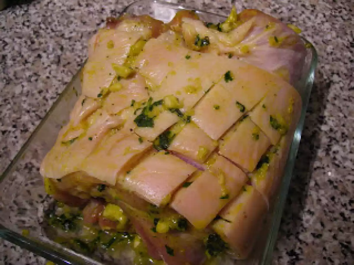 Lombo de Porco Assado no Forno com Batatas Assadas Recheadas e Milho Doce - foto 3