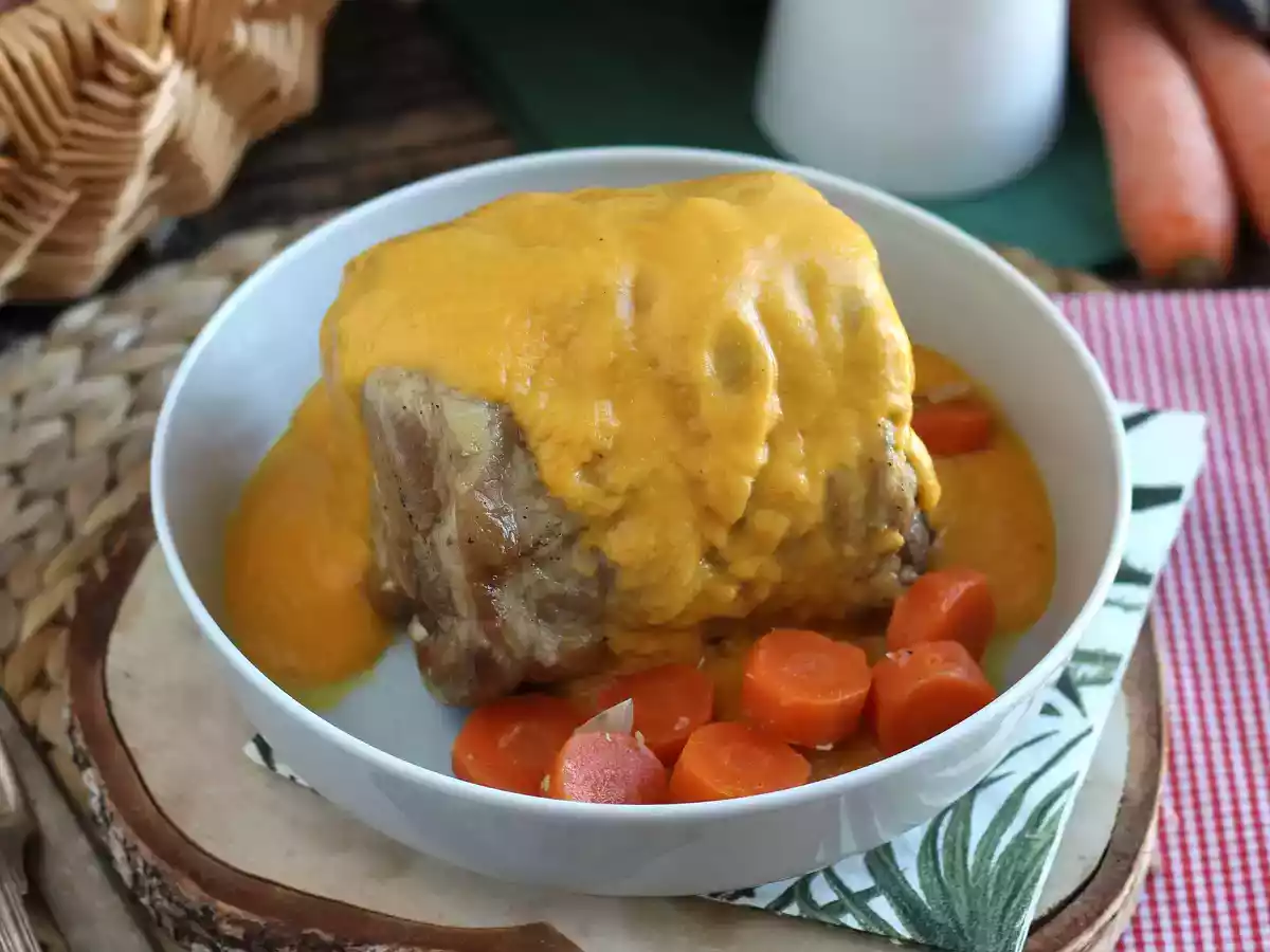 Lombo de porco com molho de cenoura e cerveja - foto 4