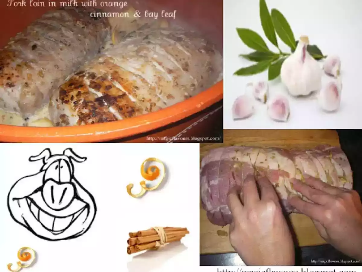 Lombo de porco em leite, laranja, canela e louro - foto 3