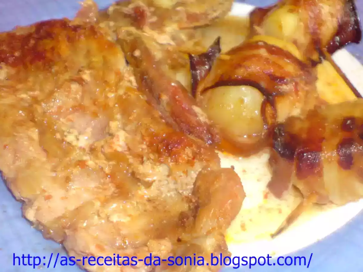 Lombo de porco no formo com batatas enroladas com bacon - foto 3
