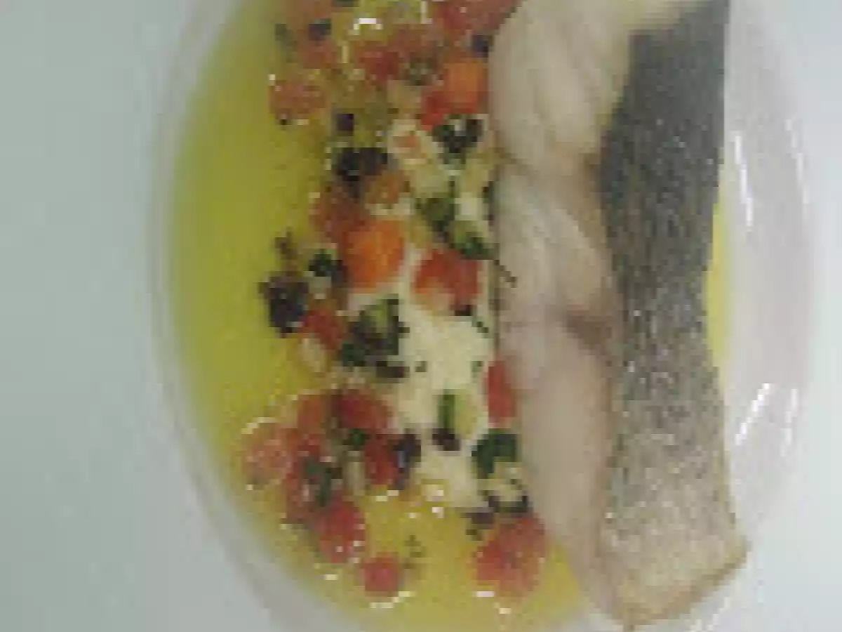 Lombo de robalo ao azeite de oliva