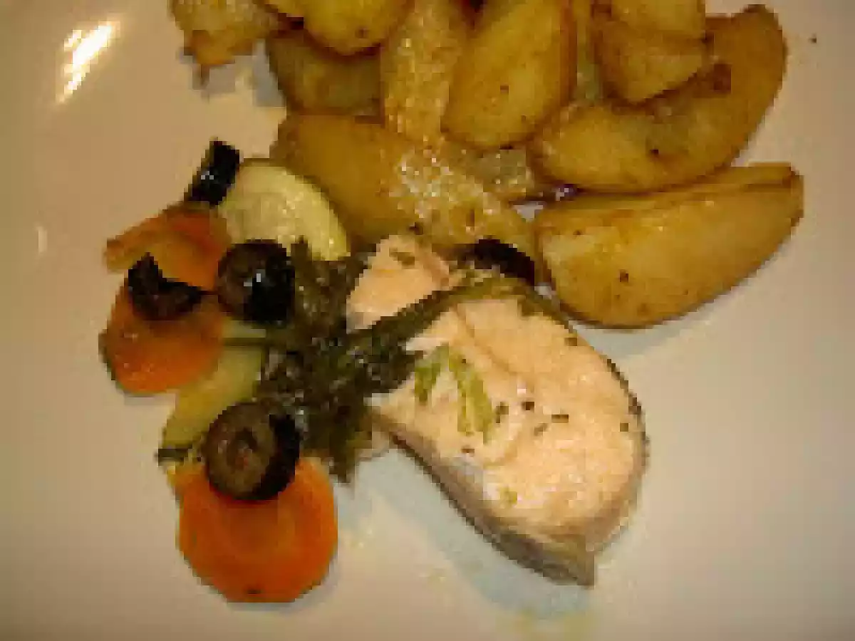 Lombo de Salmão em Papelote