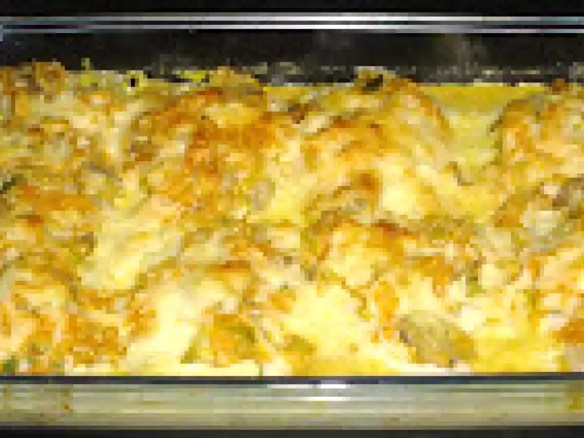 Lombos de Pescada Gratinados com Juliana e Cogumelos