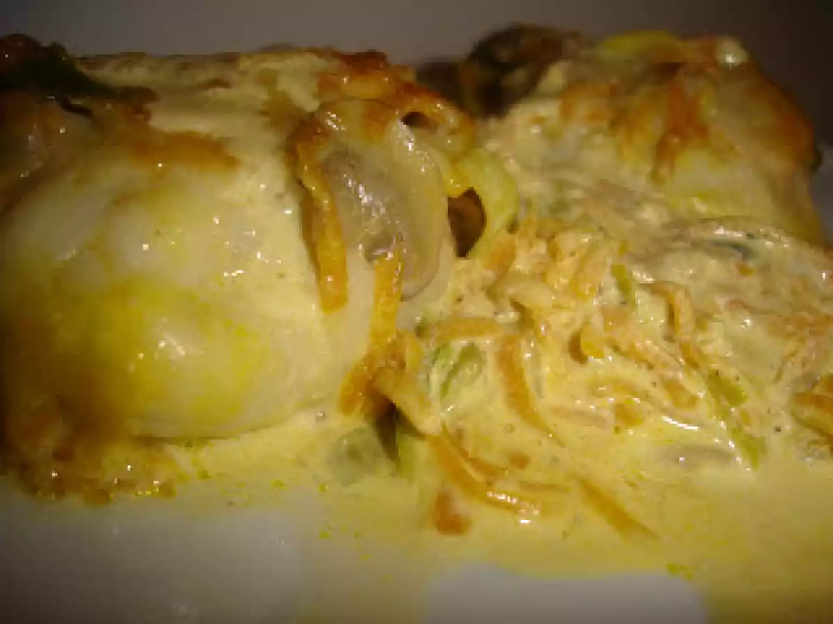 Lombos de Pescada Gratinados com Juliana e Cogumelos - foto 2