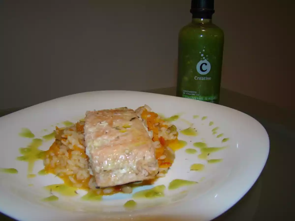 Lombos de Salmão com Arroz de Legumes e Cogumelos - foto 4