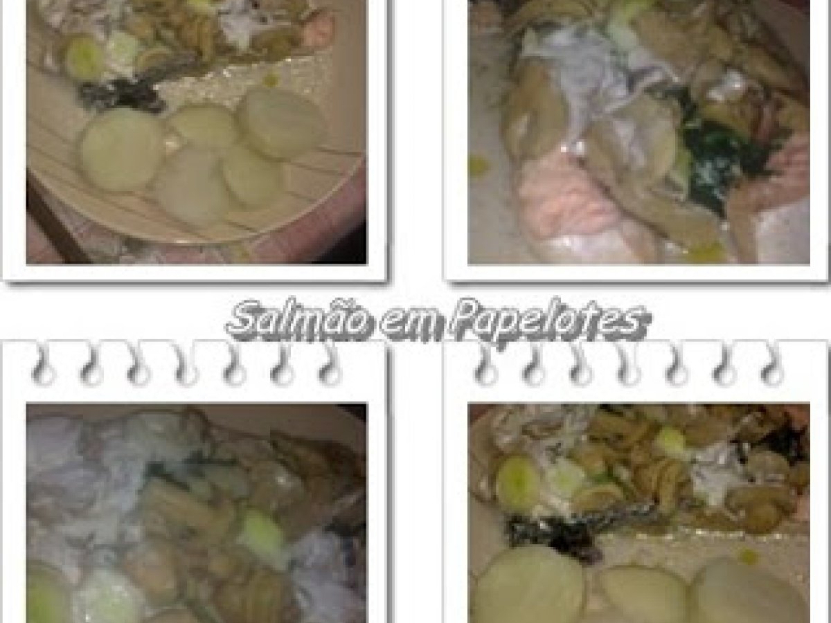 Lombos de Salmão em Papelotes