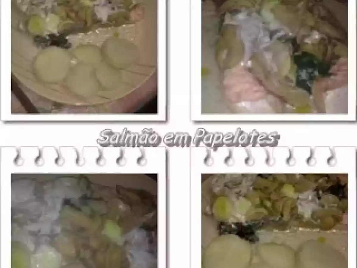 Lombos de Salmão em Papelotes