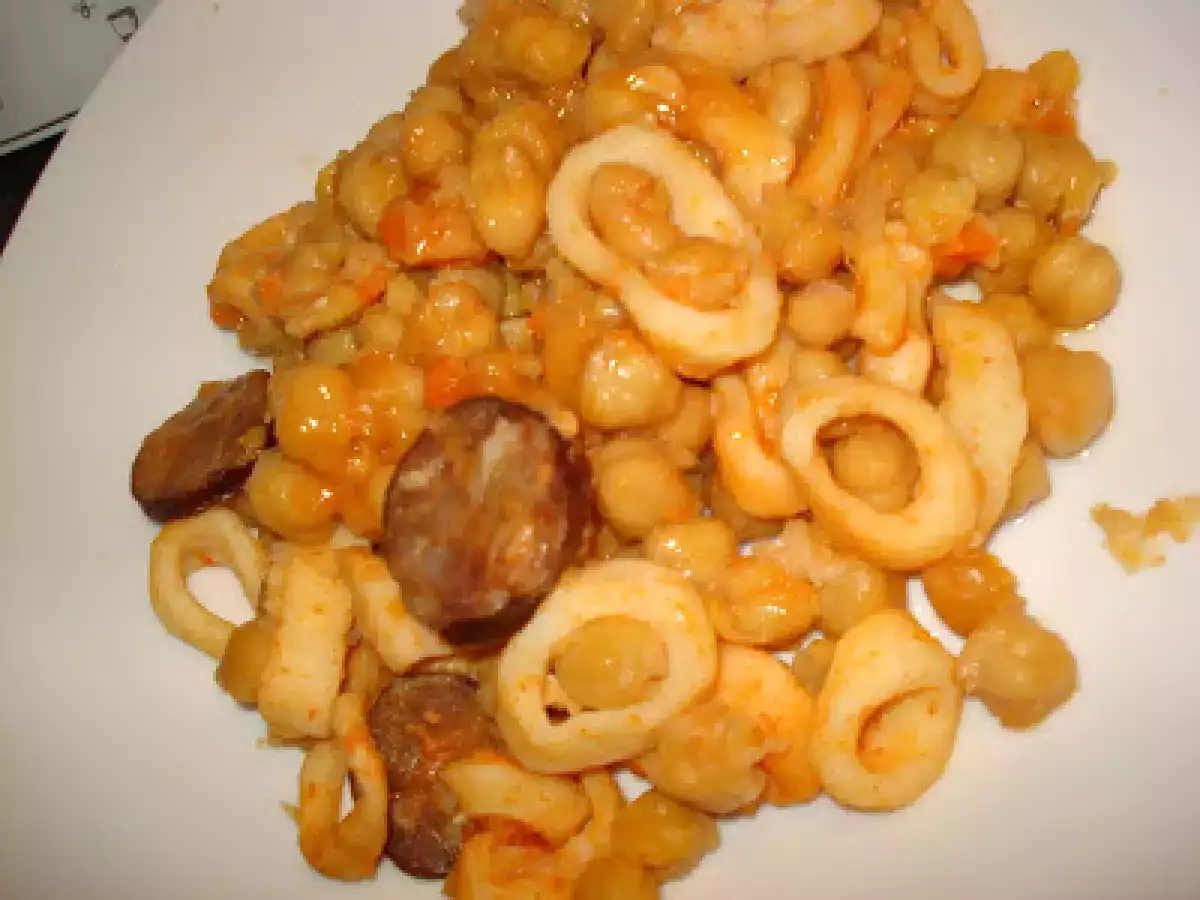 Lulas guisadas com grão... - foto 5