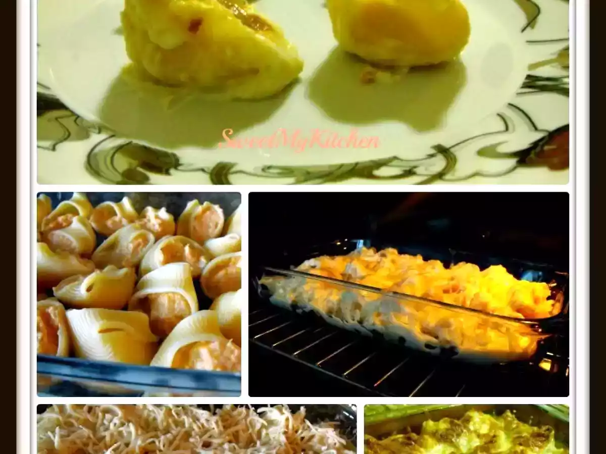 Lumaconi recheado com abóbora e ricotta - Bimby