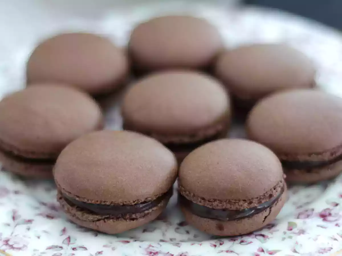Macarons de chocolate