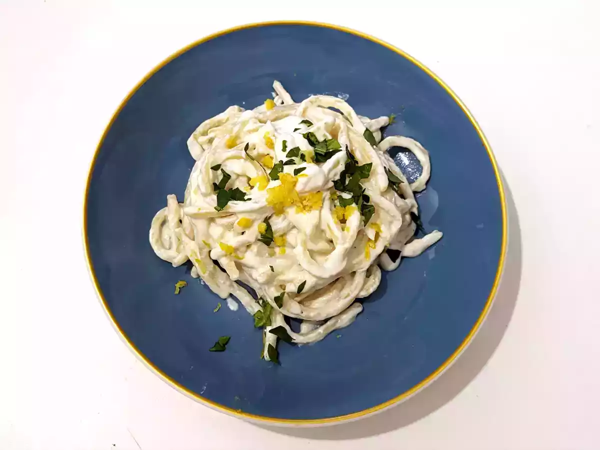 Macarrão ao creme de ricota e limão, simples e delicioso! - foto 2