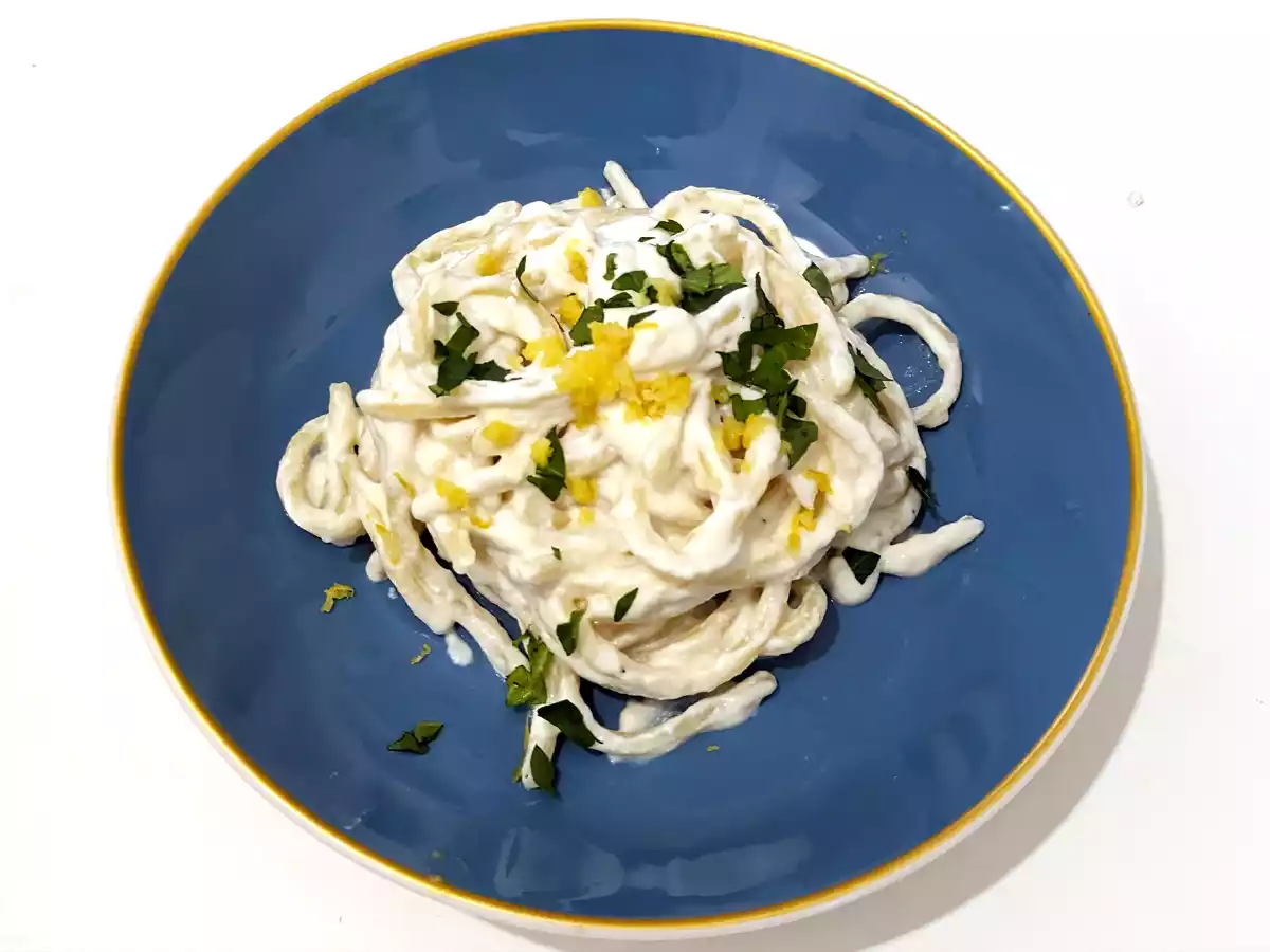 Macarrão ao creme de ricota e limão, simples e delicioso! - foto 4