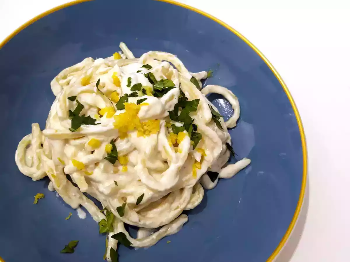 Macarrão ao creme de ricota e limão, simples e delicioso! - foto 5
