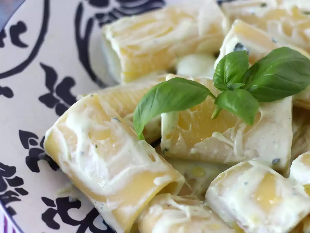 Macarrão ao creme de ricota e manjericão - foto 3