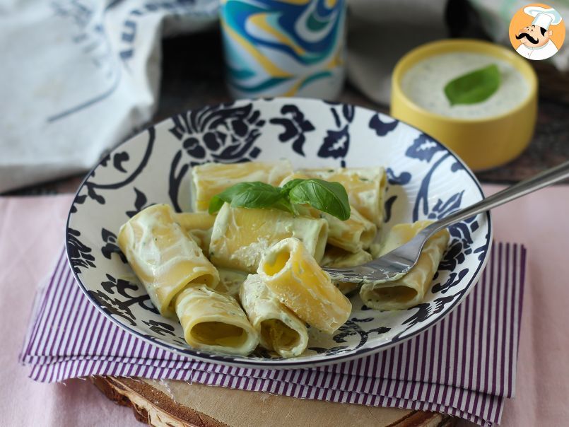 Macarrão ao creme de ricota e manjericão - foto 2