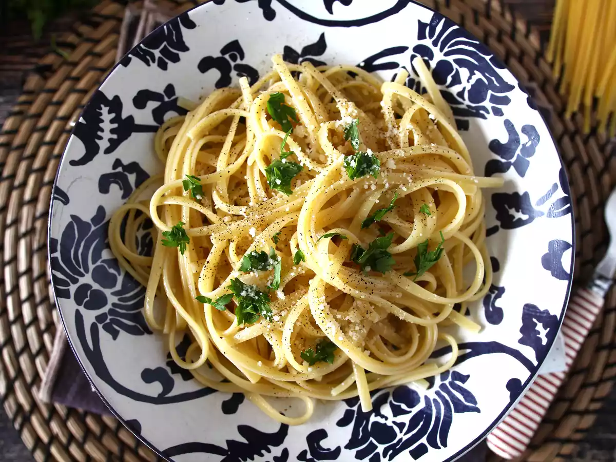 Macarrão ao molho de limão e queijo parmesão - Pasta al limone - foto 2