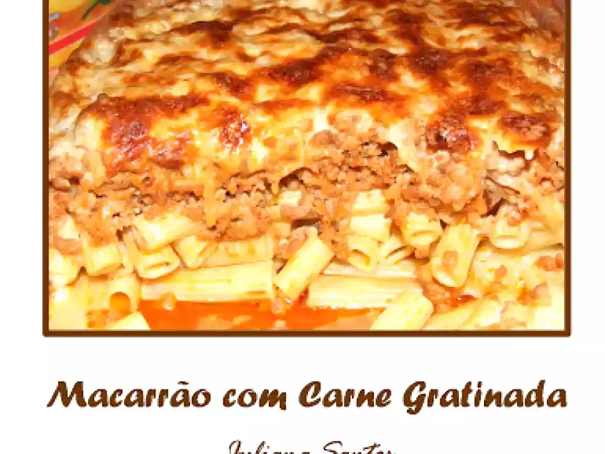 Macarrão com Carne Gratinada