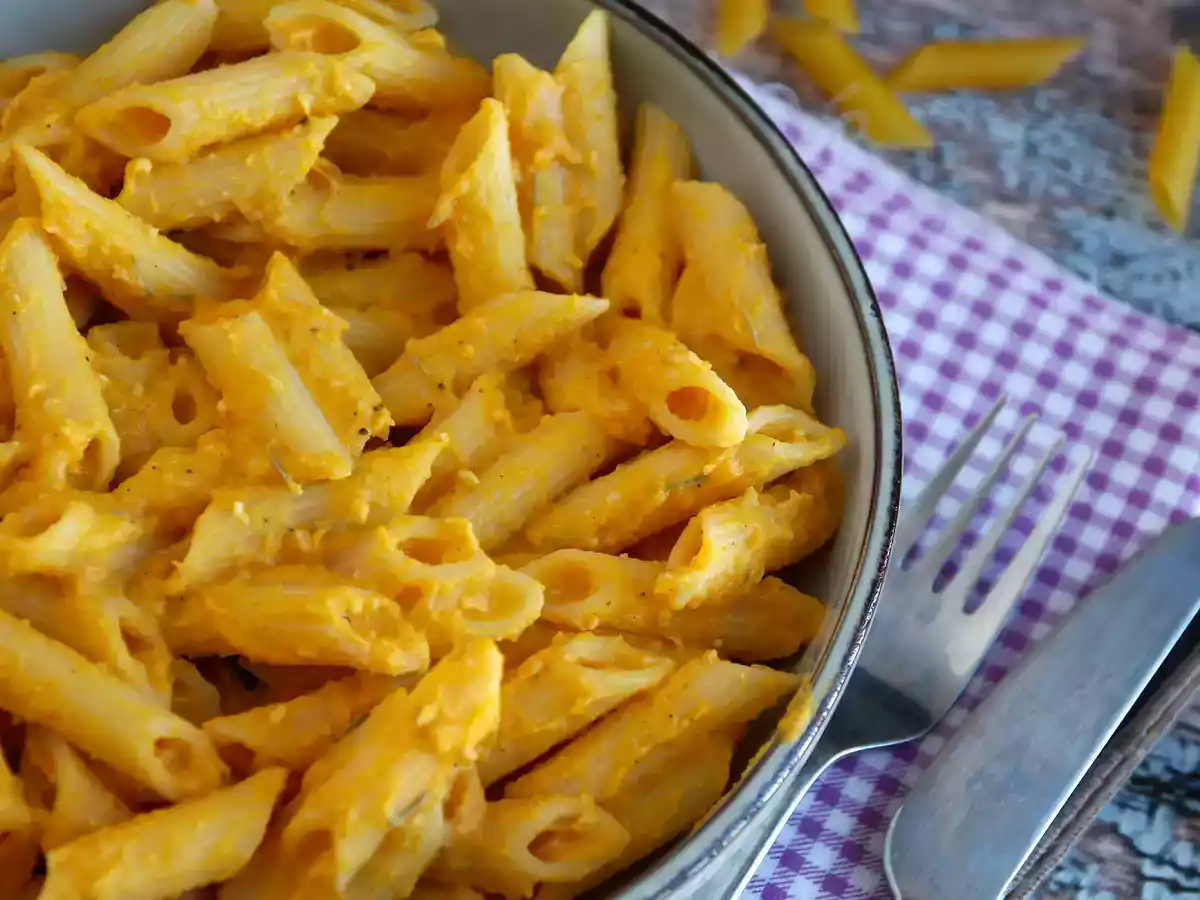 Macarrão com molho de abóbora - foto 2