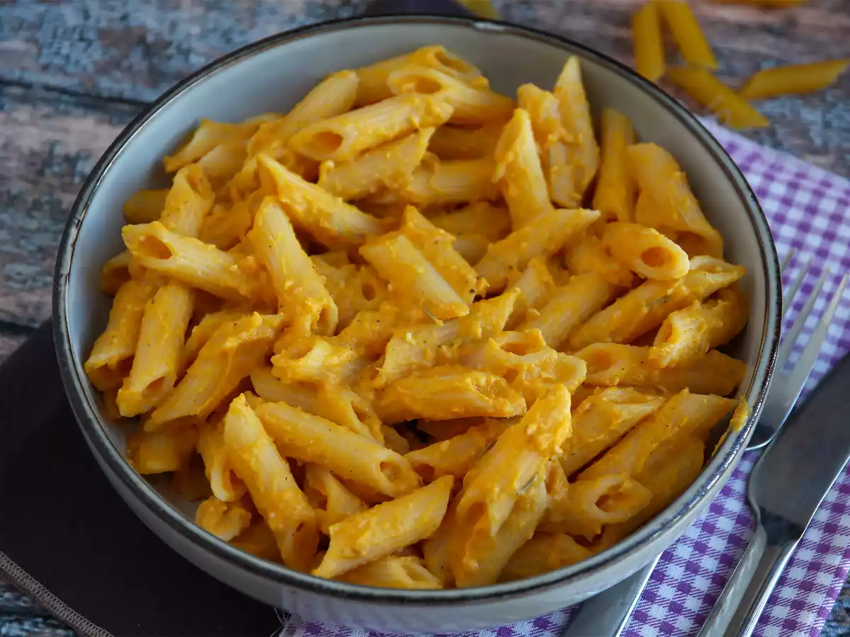 Macarrão com molho de abóbora - foto 4