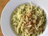 Macarrão com salmão e curgete (abobrinha), foto 2