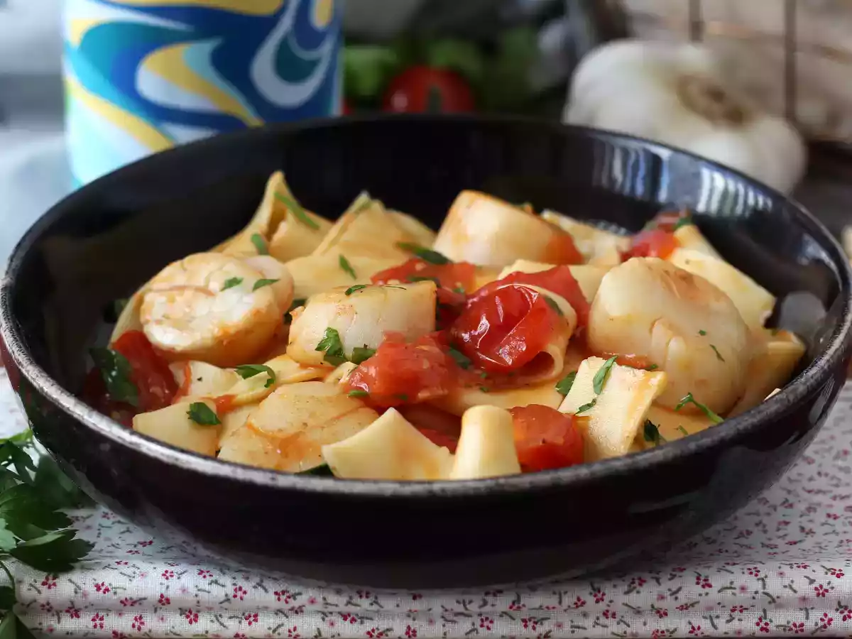 Macarrão com vieiras, um prato elegante e refinado! - foto 2