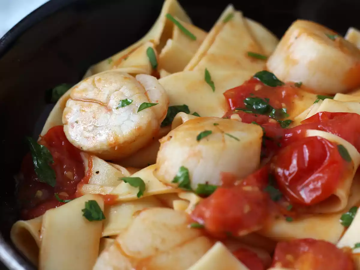 Macarrão com vieiras, um prato elegante e refinado! - foto 3