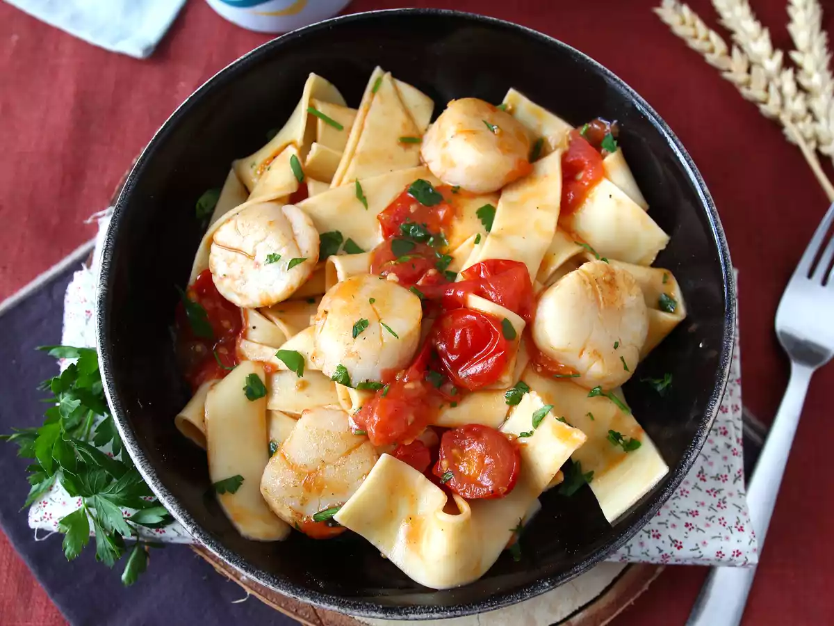 Macarrão com vieiras, um prato elegante e refinado! - foto 4