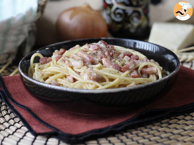 Macarrão cremoso com bacon e parmesão - foto 5