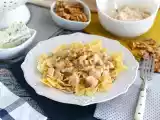 Macarrão Farfalle com molho de frango e gorgonzola, foto 2