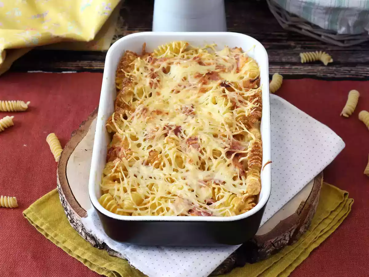 Macarrão gratinado na Airfryer com molho cremoso fácil e rápido - foto 4