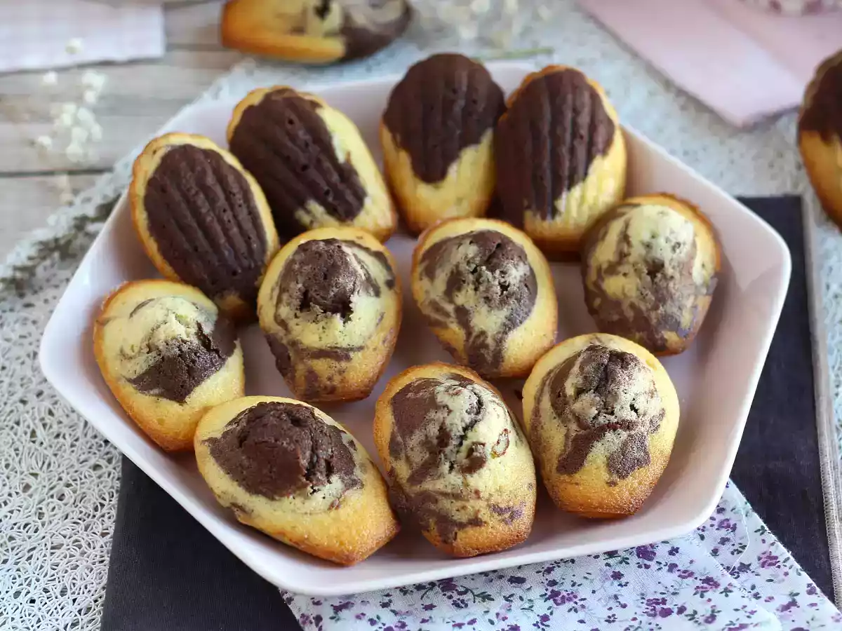 Madalenas de mármore (madeleines)