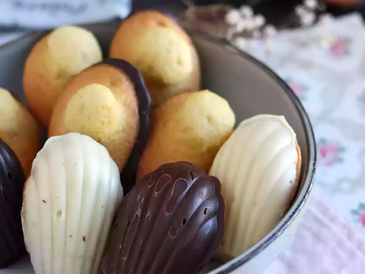 Madeleines / Madalenas com Chocolate - foto 5