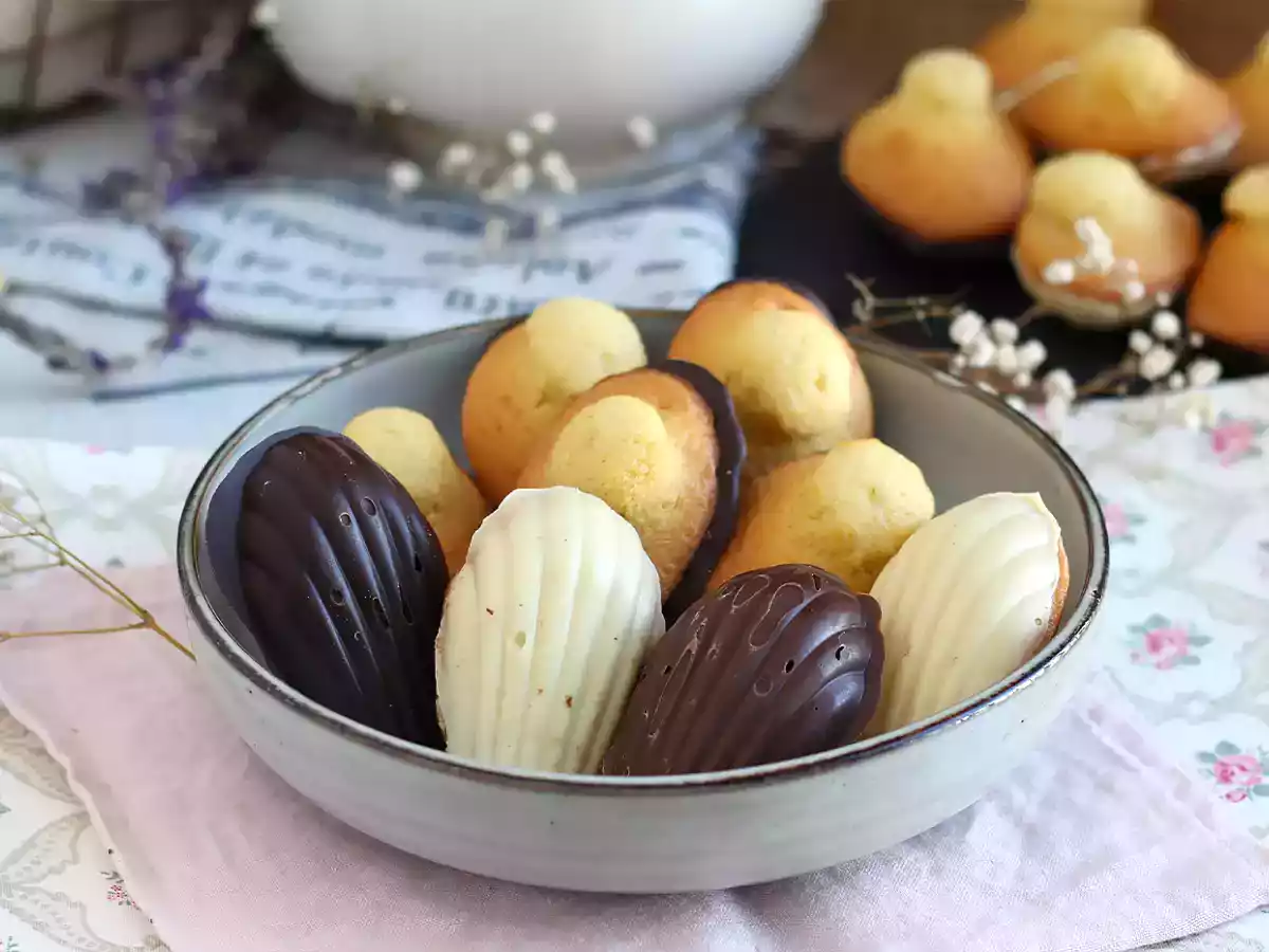 Madeleines / Madalenas com Chocolate - foto 6