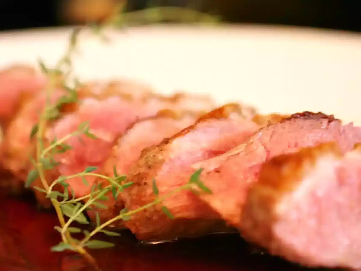 Magret de Canard aux Framboises - Peito de pato ao molho de framboesas
