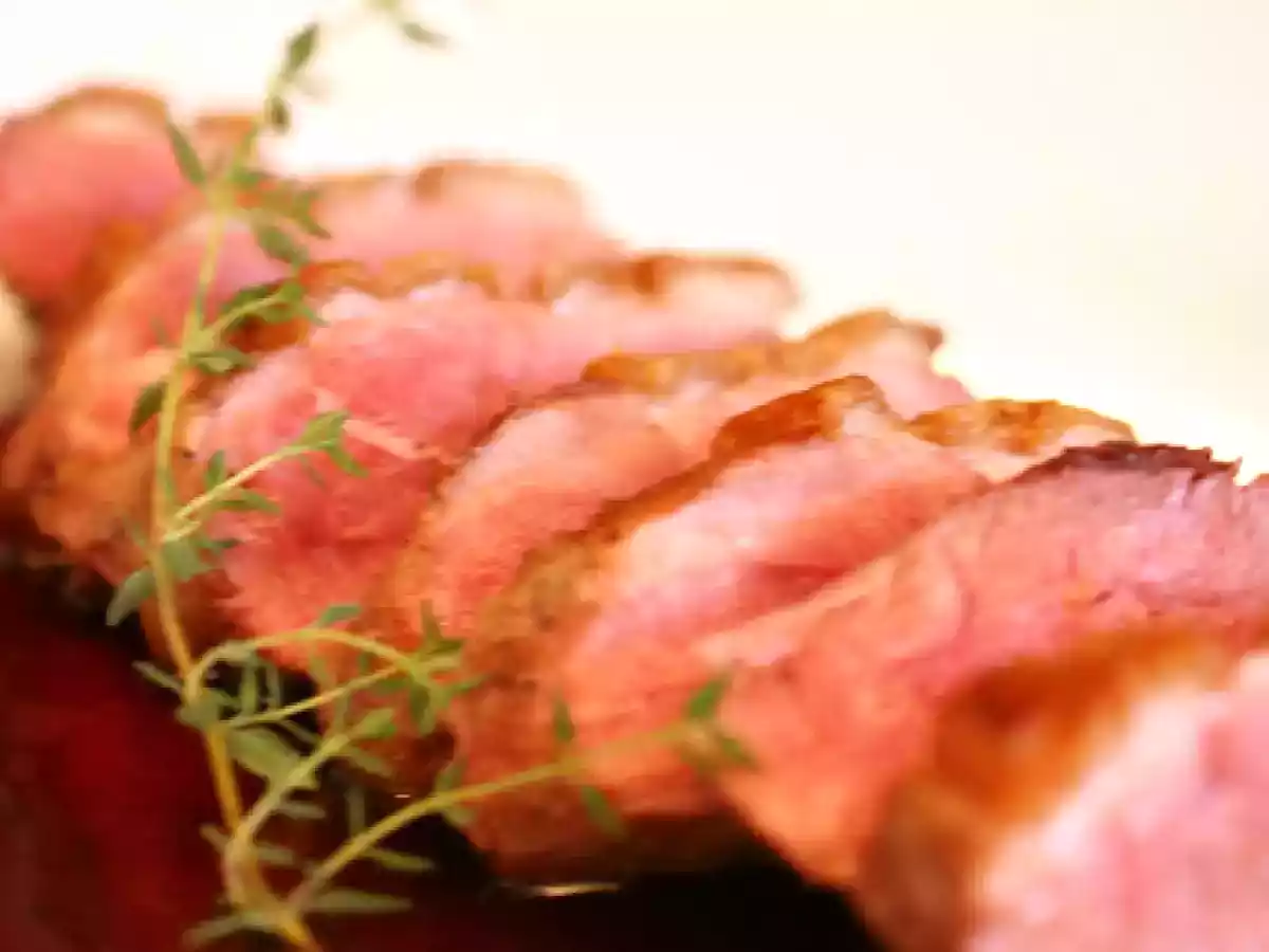 Magret de Canard aux Framboises - Peito de pato ao molho de framboesas - foto 3